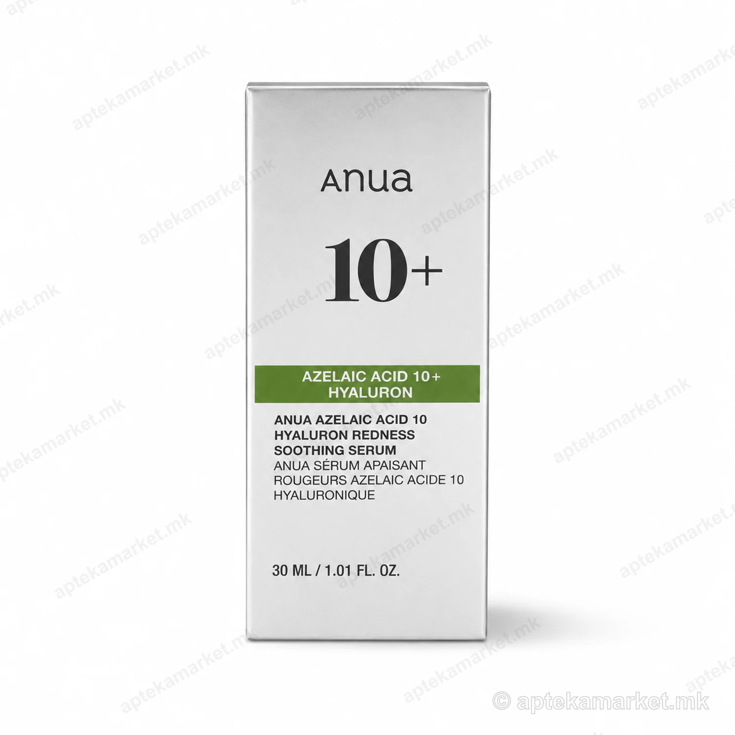 ANUA Azelaic Acid 10 Hyaluron Redness Soothing Serum пакување