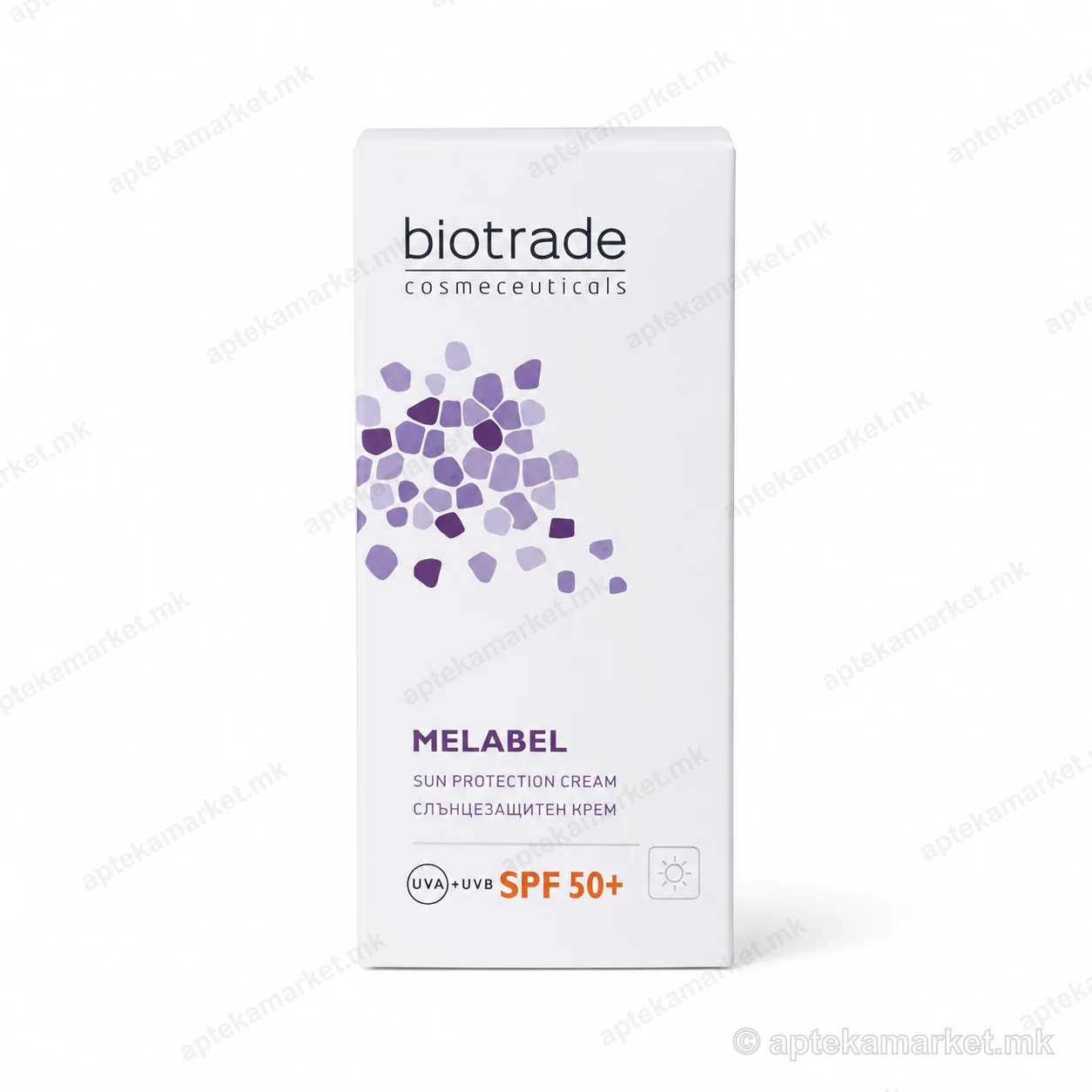 Biotrade Melabel Sun Protection Cream SPF50+ крем за лице пакување