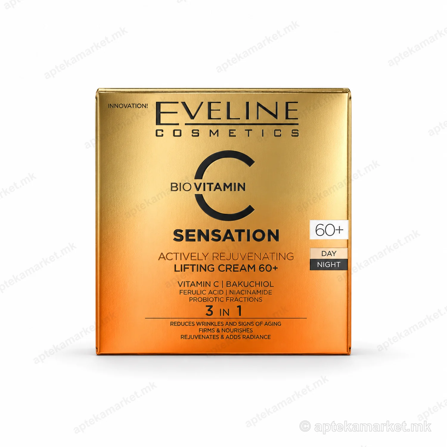Eveline Bio Vitamin C Sensation Lifting Cream 60+ пакување