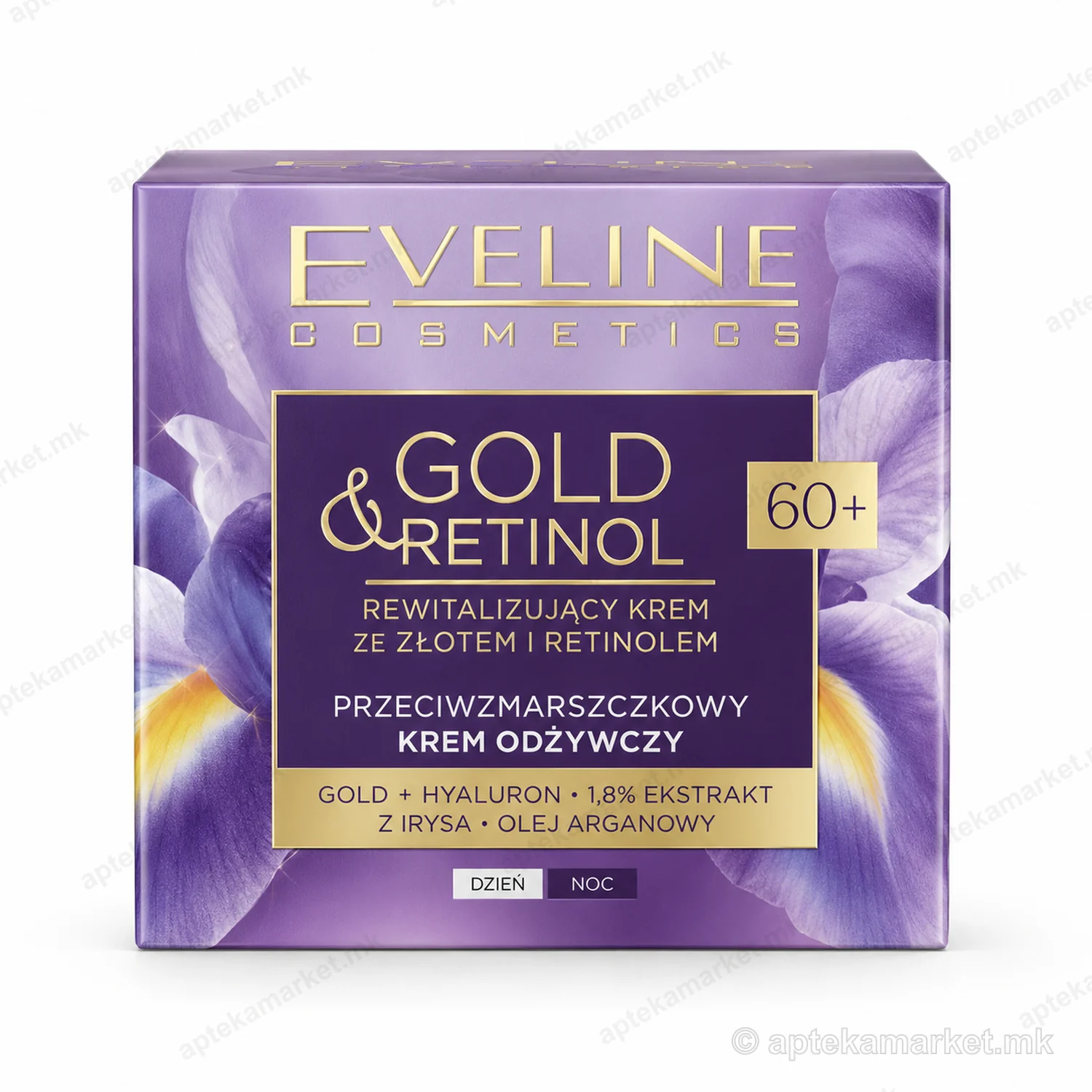 Eveline Gold & Retinol Regenerating Cream 60+ пакување