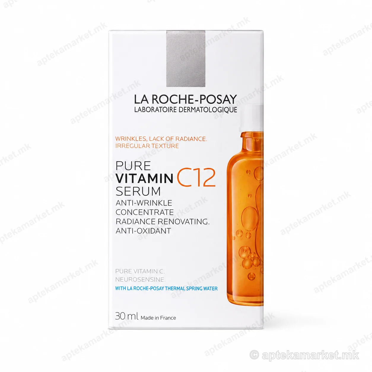La Roche-Posay Pure Vitamin C12 Serum од La Roche-Posay пакување на бела позадина
